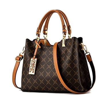 NICOLE & DORIS Sac à Main Femme Tendance Bandoulière Chic en PU Cuir - Porté Épaule Multipoches Pochette Sacoche Marron