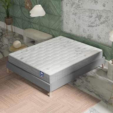 sensoreve- Matelas Galice-Hybrid:Ressorts ensachés+Mousse Mémoire de Forme-Épaisseur 25cm-Soutien Tonique Parfait & indépendance de Couchage-Label SANITIZED(Anti bactérien/acarien) (140 x 190 cm)