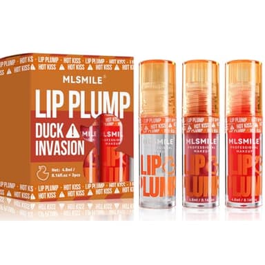 Brillant à Lèvres Repulpant et Huile Hydratante - 3 Pcs Haute Teneur en Pigments, Crystal Jelly, Longue Durée