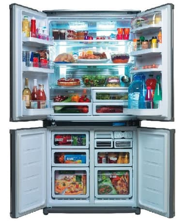 Sharp SJ F800 SP SL Réfrigérateur combiné 605L Classe: A+ Inox