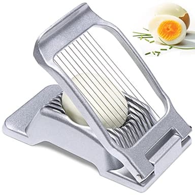 Coupe-œufs en acier inoxydable,Coupe oeuf à la coque Professionnel Toqueur à Oeuf Trancheuse Cutter,Egg Cutter Slicer Tranches en Métal,Ouvre Oeuf Coque Casse Oeuf à la Coque oeuf Coque