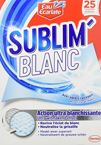 Eau Ecarlate Set de 25 Lingettes Blanc Intense Blanchissantes