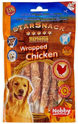 Nobby Poulet Stick Enrobé Snack pour Chien 70 g/12,5 cm/Diamètre 7-8 mm