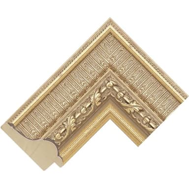 Cadre personnalisable compatible avec le cadre TV Samsung (55") - Cadre doré orné (Elegance Gold 80 mm)