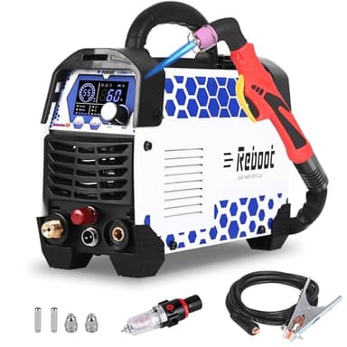 Découpeuse au plasma 60A - Arc pilote sans contact, 240V, découpe nette 5-8mm, max 15mm, affichage numérique - Pour DIY et atelier domestique,RBC6000L PRO