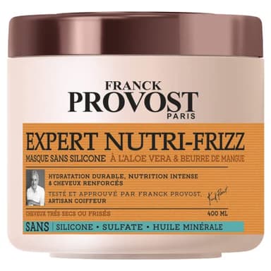 Franck Provost Masque Sans Silicone Sans Sulfate Expert Nutri-Frizz 400ml