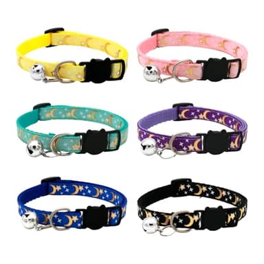 OAOSDH 6 Pièces De Colliers pour Animaux De Compagnie, Cols Mignons, Colliers Réglables, Colliers Durables, Fournitures pour Animaux De Compagnie.