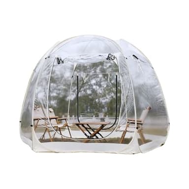 Bubble Tent Pop Up Gazebo, 4-6 Personne Igloo Dome Garden Patio Canopy Shelter, Grande Pip De Serre Instantanée Surdimensionnée pour L'événement pour La Fête(Color:Transparence)