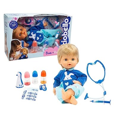 Cicciobello, Bobo, Poupon 42 cm, il est Malade il Faut Le soigner, 7 Accessoires Inclus, Jouet pour Enfants dès 2 Ans, GIOCHI PREZIOSI, 1643