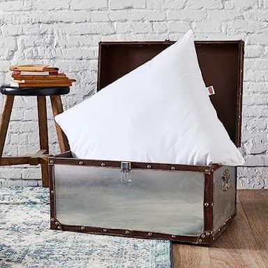 DODO - Lot de 2 Oreillers Anti-Acariens 60x60 cm - Confort Médium, Finition Bourdon - Enveloppe 100% Polyester - Garnissage Synthétique 100% Polyester Circul'Air - Lavable en Machine à 40°C