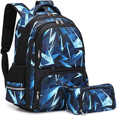 Kimwadalh Sac à Dos Pour école Collège Sac a Dos Scolaire pour Garcon Cartable Enfant Teens Backpack