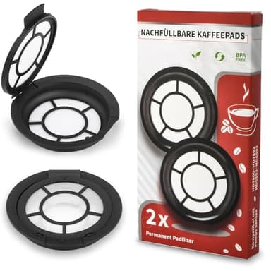 Ancable Lot de 2 dosettes de café rechargeables - Pour machines à café Senseo - Variétés de café au choix - Pour les amateurs de café - Compatible avec Philips Senseo HD7800-HD7892