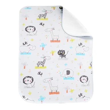Alèse imperméable pour Lit de Bebe Protège Matelas 50 * 70 cm Absorbant Pad Imperméable Alese Lavable Tapis de Lit pour Liquide Sueur - Cotonneux Suface et Etanche Revement (50 * 70)