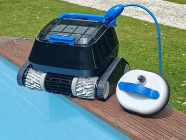 8STREME Robot Piscine sans Fil extérieur à la Piscine 7311-M | Brosses Mixtes PVC + Mousse| avec Batterie Flottante et Chargeur | Jusqu'à 120 Minutes d'autonomie | pour Piscines jusqu'à 10x5m