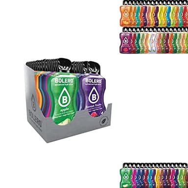 Bolero boissons MIX STICKS 74x3g I rafraîchissante en poudre sans sucre édulcorée à la stévia | pour diabétiques et sportifs | hypocalorique à la vitamine C