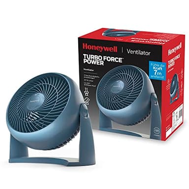 Honeywell ventilateur TurboForce Power (fonctionnement silencieux pour rafraîchissement, inclinaison variable à 90°, 3 vitesses, option de fixation murale, ventilateur de table) HT900NE4