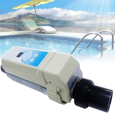 vnmudzeo ÉLectrolyseur Au Sel pour Piscine, Autonettoyant, éLectrolyseur pour Spa, Maintien d'une Eau Cristalline,8g/h