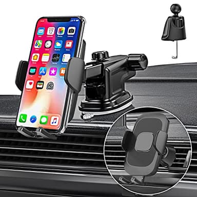 Support Telephone Voiture pour Samsung S23 S24 S25 S21 FE/S20 Plus Ultra A55 5G A25 A35 A15 A54 A53 A34 A52 A23 3 en 1 Porte Smartphone Voiture Grille aération Pare Brise Tableau de Bord par Ventouse