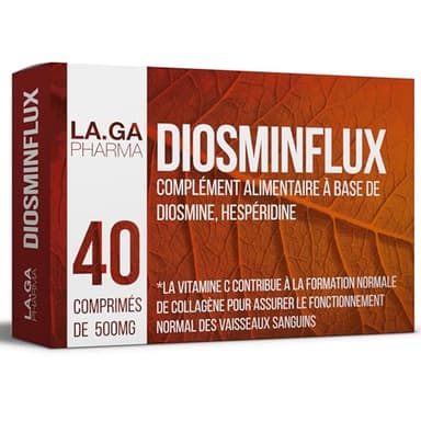 Diosmine et Hespéridine 500 mg, Complément Alimentaire pour la Microcirculation. Pour les Varices, Jambes Lourdes, Hémorroïdes et Capillaires Fragiles. Avec Diosmine, Petit Houx et Marron d’Inde.