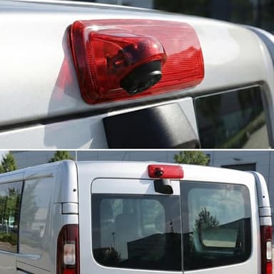 OiLiehu Caméra de Recul pour Renault Trafic 2014/Opel Vivaro 2014, 720P, Grand Angle de 140°, Étanche IP67, Vision Nocturne Infrarouge, Caméra de Troisième Feu Stop de Voiture, Branchez et Jouez
