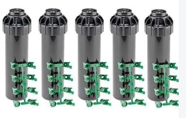 Suinga Lot de 5 arroseurs rotatifs Hunter SRM-04 pour Irrigation de Jardin, portée réglable 4 à 9 m, Filetage Femelle 1/2", Angle Ajustable, arroseur pour pelouse et système d’arrosage Automatique