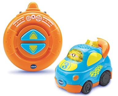 VTech - Tut Tut Bolides, Hugo Super Turbo Télécommandé, Voiture RC Enfant avec Télécommande Adaptée aux Petites Mains, Jouet Interactif, Cadeau Garçon et Fille de 1 an à 5 Ans - Contenu en Français