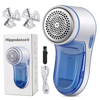 Rasoir Anti Bouloche,Anti Bouloche Vetement de USB Rechargeable Portable,Machine a Bouloche pour Chandails/Vêtements/Rideaux/Tapis,2* Lame de Rechange Bleu