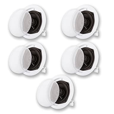 Acoustic Audio R191 R191-5S Ensemble de 5 Haut-parleurs 2 Voies Home Cinéma 1000 W
