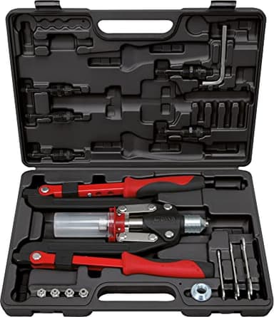 KS Tools - 150.9630 - Coffret pince à rivet et écrous aveugles avec insert - 2 bras pliables