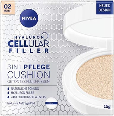 NIVEA Coussin de soin anti-âge 3 en 1 pour coloration et hydratation naturelles - Pour peaux moyennes - 15 ml
