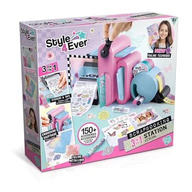 Canal Toys - Style 4 Ever - Le Studio de Scrapbooking 3 en 1 pour Enfants de 6 Ans+ - Activité Manuelle - Loisir Créatif - Personnalise ton Carnet - Idée Cadeau - Jouet Ludique Enfant - OFG 275