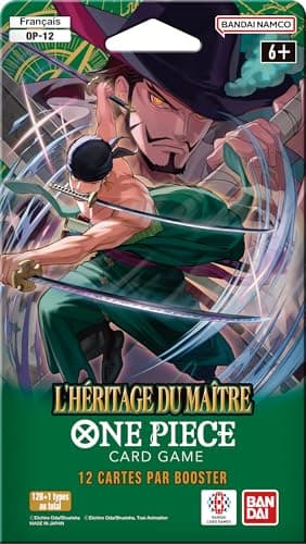 Asmodee - One Piece OP-12 Booster - Bandai - L'Héritage du Maître - Jeux de société - Jeu de Cartes à Collectionner JCC - Legacy of The Master - en français