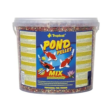Tropical Pond Pellet Mix 5L / 700g - Aliment Complet sous Forme de Boules flottantes pour Koi, Poissons de Bassin
