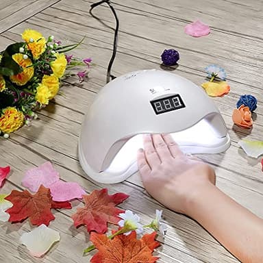 GOTOTOP 48W Lampe UV LED Sèche Ongles Professionnelle avec Minuterie 10s/30s/60s/99s et Capteur Automatique pour Nail Art Gel UV et Gel LED