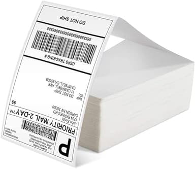 Étiquettes d'expédition 4x6 500 étiquettes/pile, Compatibles avec les imprimantes d'étiquettes MUNBYN, Phomemo, Polono, Étiquettes d'expédition sans BPA Étiquettes thermiques autocollantes-10x15cm