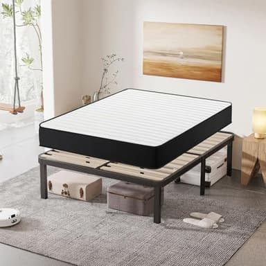 Luxirest Ensemble Matelas et Sommier 140x190cm Lit 140x190 avec Sommier et Matelas - Matelas 140x190x22 - Sommier 140x190 (Matelas 140x190x22+Sommier)