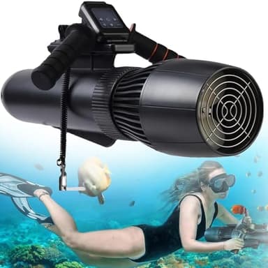 Soflightmok Propulseur De Kayak 500W avec PoignéE,Propulseur sous-Marin sans Balais De 130 Minutes, Scooter sous-Marin éLectrique De 10 Km/H, Scooter De PlongéE pour Kayaks/Bateaux Gonflables Black