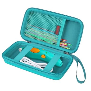 Elonbo Start + Essentials (2024) Ensemble de stylos 3D pour Enfants, Stylo d'impression 3D Voyage Rangement, Vert+Intérieur Vert