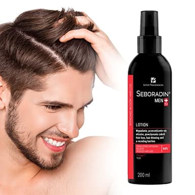 Seboradin Lotion Fortifiante Homme Anti-chute Aide au Maintien des Fibres Capillaires sur les Cheveux 200 ml