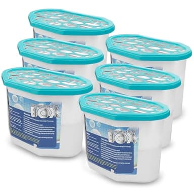 Dunkwckore 6PCS Absorbeur d'Humidité, Desumificateur, Déshumidificateur Salle de Bain pour Moisissures Humides Dans la Maison, la Cuisine, L'Armoire, la Chambre à Coucher, Réduit L'Humidité de L'Air