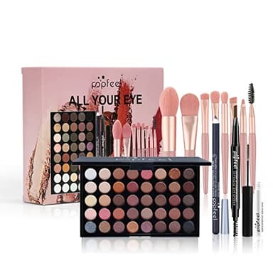 RoseFlower Coffret Maquillage Femme, Trousse Complète avec Palette de Fard à Paupières, Cosmetics Palettes Professional - Boîte de Maquillage B #6