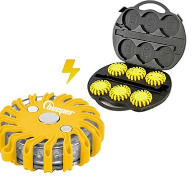 BEEPER - Kit de 6 Balises de signalisation LED Rechargeables