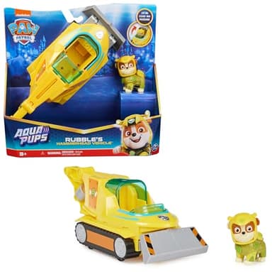 PAT' PATROUILLE AQUA PUPS - Voiture + Figurine Ruben - Voiture Pat Patrouille Ruben - Figurine à Collectionner - Thème Mer Et Aventures Sous-Marines - Paw Patrol - Jouet Enfant 3 Ans +