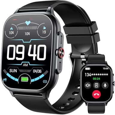 OUKITEL Montre Connectée Homme Femme avec Appel Bluetooth, 1.91" Smartwatch avec 100+ Modes Sportifs, Etanche IP68, Montre Homme Sport avec Podometre/Cardio/Moniteur de Sommeil/SPO₂ pour iOS/Android