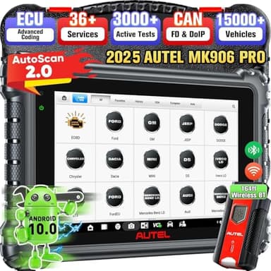 Autel MaxiCOM MK906 Pro Outil Diagnostic Voiture, 2026 Plus Récent, Android 10.0, Codage ECU, Bidirectionnel, 36+ Services, Version Multilingue. de MS906 Pro/MS906BT, Prise en Charge DoIP/Can FD