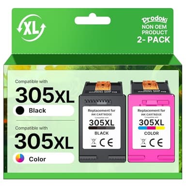 Prodoki 305 XL Cartouche d'encre Remplacement pour HP 305 XL Noir et Couleur Cartouche pour HP 305 305XL pour HP DeskJet 2820E 4220E 2720E 2700 2720 2700E 2723E 2800E Envy 6000 6032E 6432E 6020E