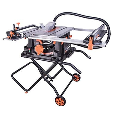 Evolution Power Tools Scie Circulaire Sur Table Rage 5-S avec Lame Multi-matériaux TCT 255 mm Couper Bois, Métal, Plastique et Plus Encore | Coupe en Biseau à 45° et Coupe en Onglet à 60° | 1 500 W
