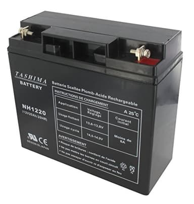 TASHIMA - Batterie 12V 20AH NH1220 Motoculture - Technologie Plomb Étanche Gel Sans Acide - Borne + À Droite - Pour Moteurs Thermiques Type Tracteur, Tondeuse À Gazon Autoportée & Motoculteur