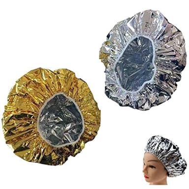 4 PCS Bonnet Chauffant, Bonnet Chauffant Cheveux Soin Aluminium, Traitement Capillaire Naturel, Bonnet Chauffant Soin, Pour Soins Capillaires