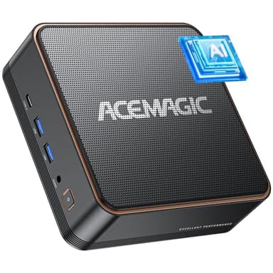ACEMAGIC F2A AI Mini PC Gamer, Ι ntel Ultra 5 125H (14C/18T, jusqu'à 4,5 GHz,AI Boost NPU), 32 Go DDR5 1 to NVME SSD Micro Ordinateur avec WiFi7 |BT 5.4